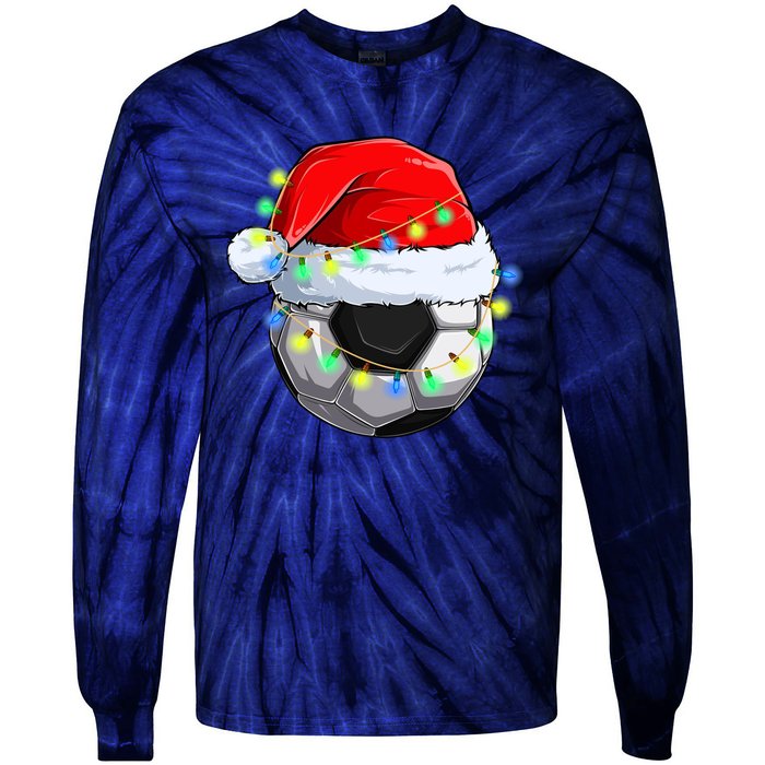 Soccer Christmas Holiday Gift Tie-Dye Long Sleeve Shirt