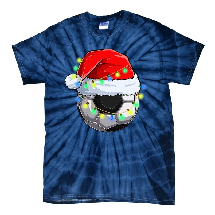 Soccer Christmas Holiday Gift Tie-Dye T-Shirt