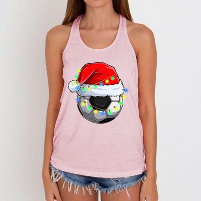 Soccer Christmas Holiday Gift Women's Knotted Racerback Tank