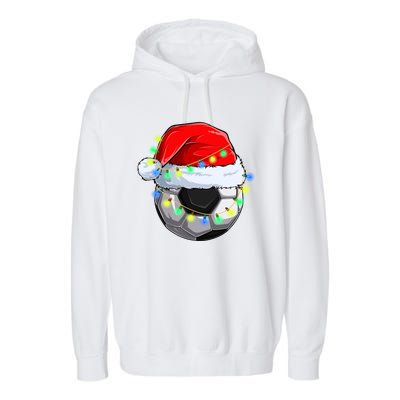 Soccer Christmas Holiday Gift Garment-Dyed Fleece Hoodie