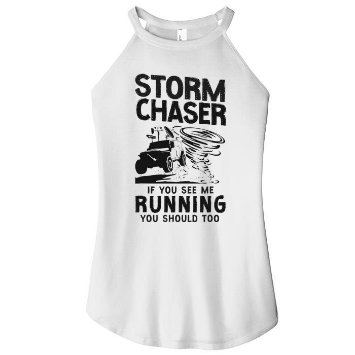 Storm Chaser Hurricane Meteorology Tornado Storm Chaser If Women’s Perfect Tri Rocker Tank