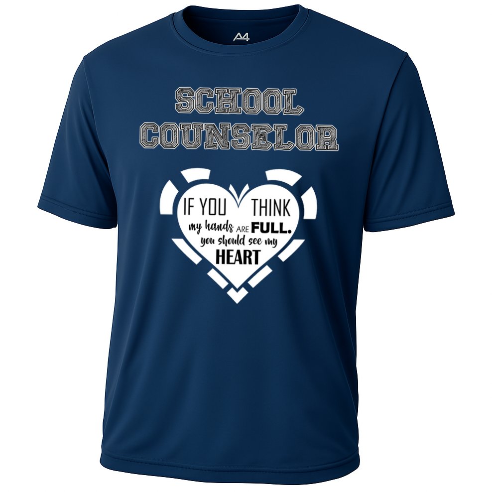 School Counselor  Cooling Performance Crew T-Shirt