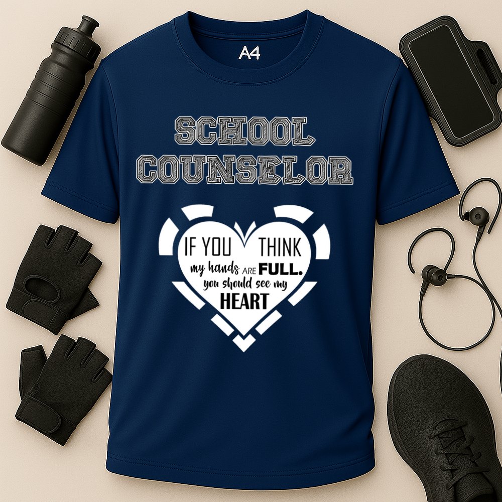 School Counselor  Cooling Performance Crew T-Shirt