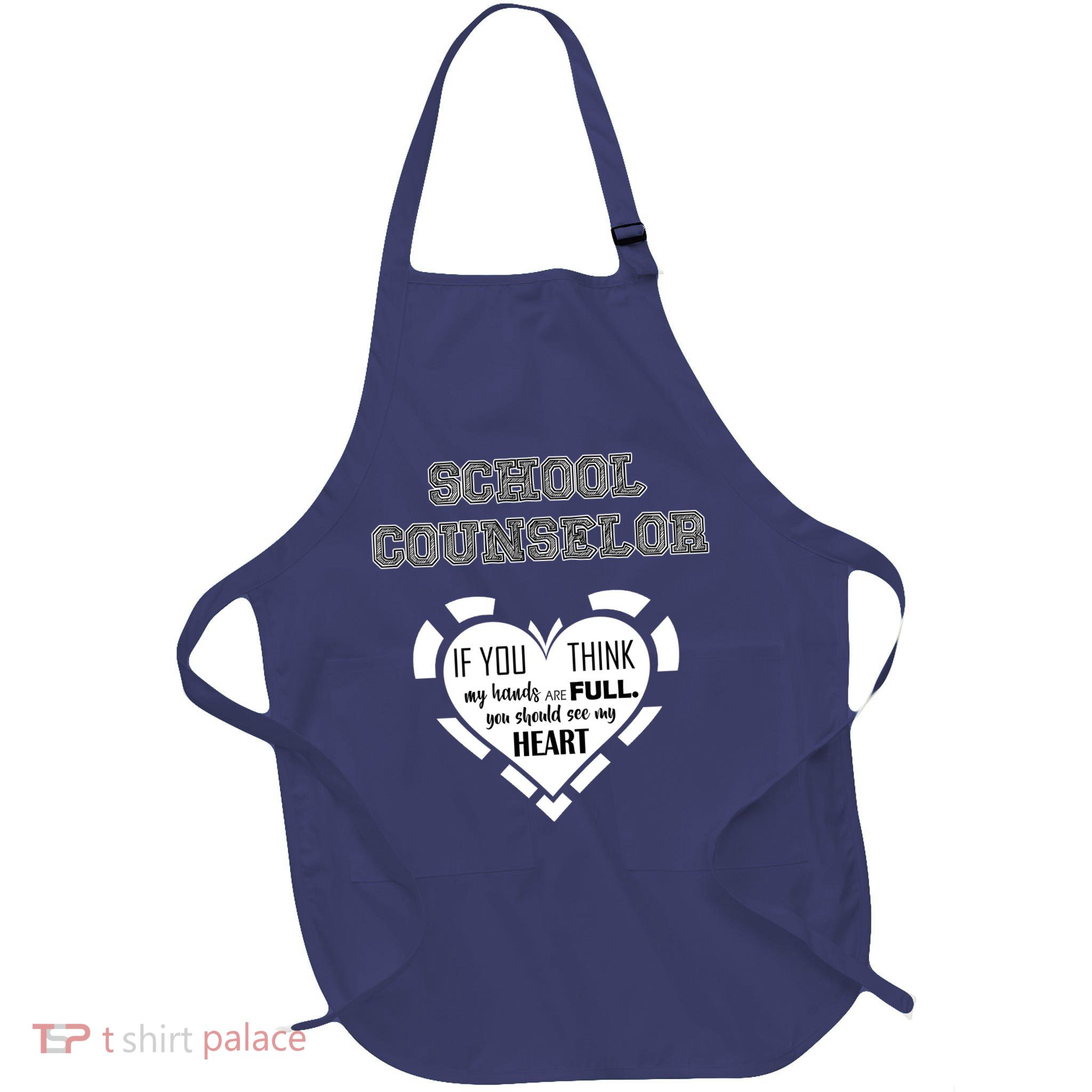 School Counselor  Full-Length Apron With Pockets
