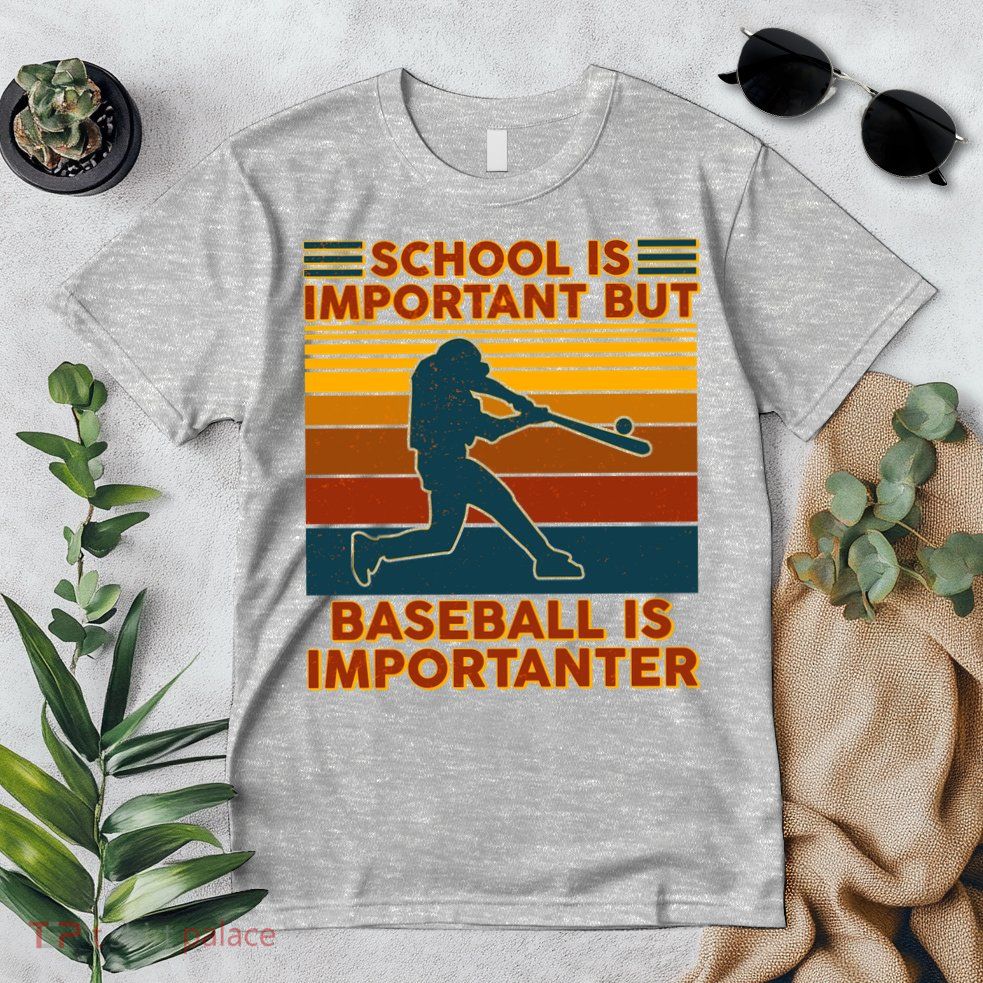 School Is Important But Baseball Is Importanter Premium T-Shirt