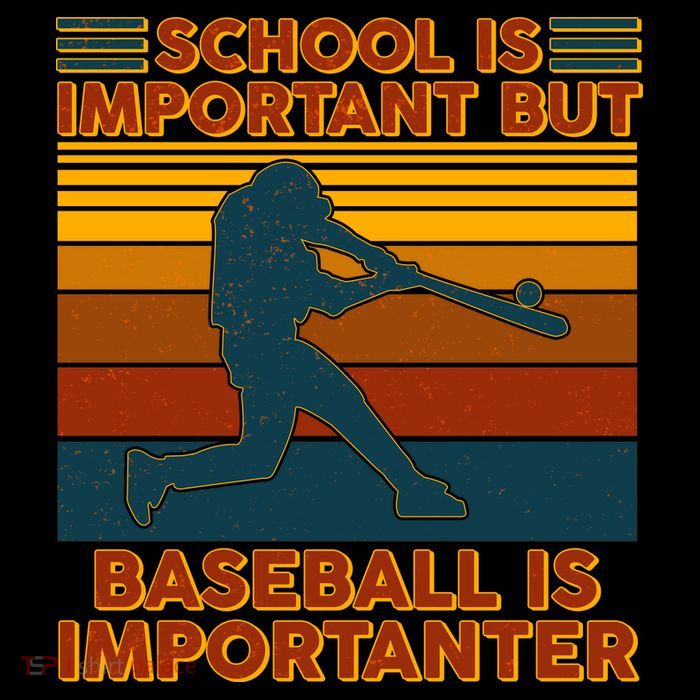 School Is Important But Baseball Is Importanter Impact Tech Backpack