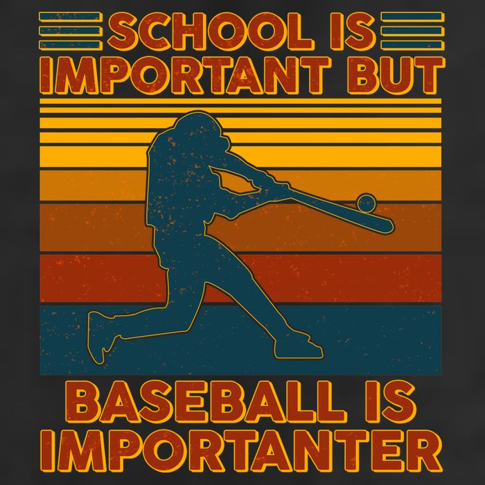 School Is Important But Baseball Is Importanter Golf Towel