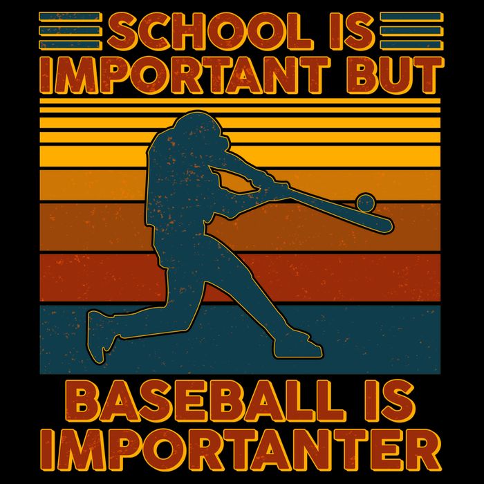 School Is Important But Baseball Is Importanter Wool Snapback Cap