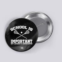 School Is Important But Lacrosse Is Importanter Button