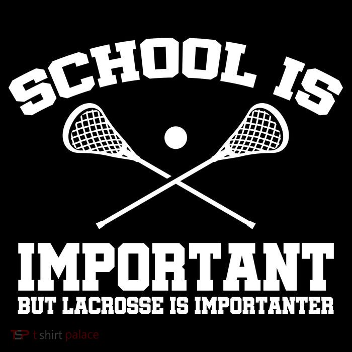 School Is Important But Lacrosse Is Importanter Button
