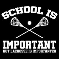 School Is Important But Lacrosse Is Importanter 7-Panel Snapback Hat