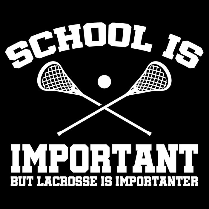 School Is Important But Lacrosse Is Importanter 7-Panel Snapback Hat