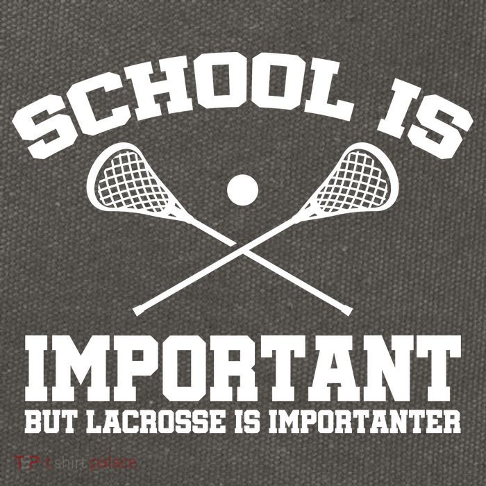 School Is Important But Lacrosse Is Importanter Cotton Canvas Backpack