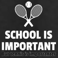 School Is important But Tennis Is Importanter 25L Jumbo Tote