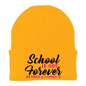 School Is Out Forever Retired Knit Cap Winter Beanie