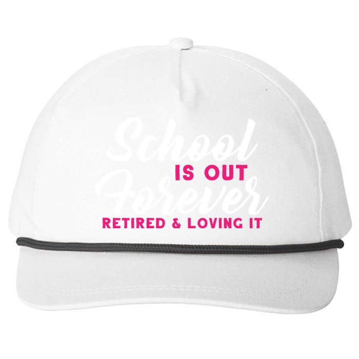 School Is Out Forever Retired Snapback Five-Panel Rope Hat