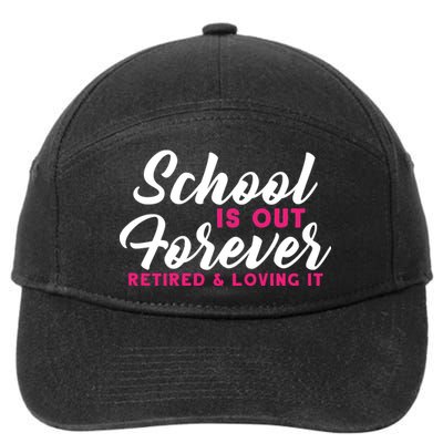 School Is Out Forever Retired 7-Panel Snapback Hat