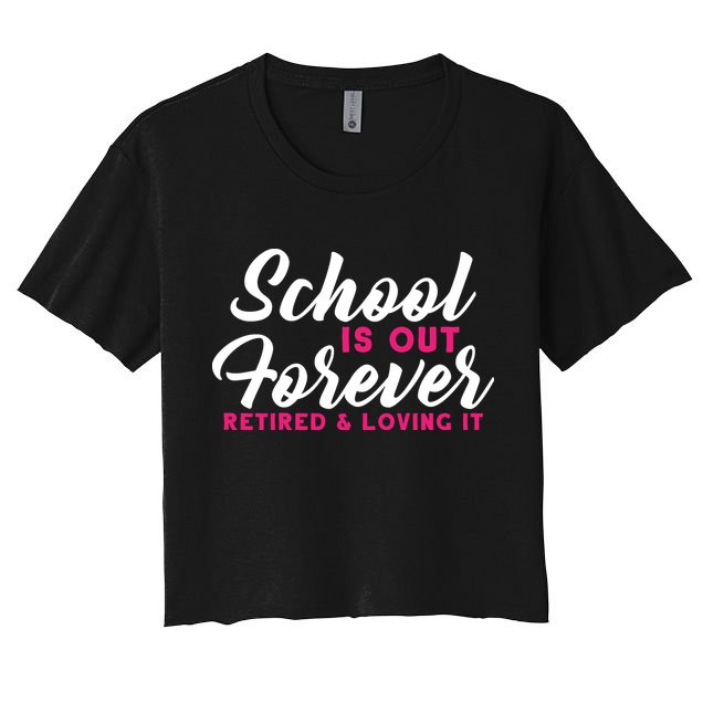 School Is Out Forever Retired Crop Top