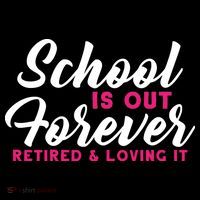 School Is Out Forever Retired Short Acrylic Beanie