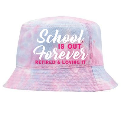 School Is Out Forever Retired Tie-Dyed Bucket Hat