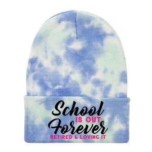 School Is Out Forever Retired Tie Dye 12in Knit Beanie