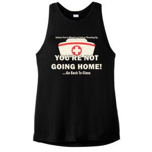 School Nurse Go Back To Class Ladies PosiCharge Tri-Blend Wicking Tank