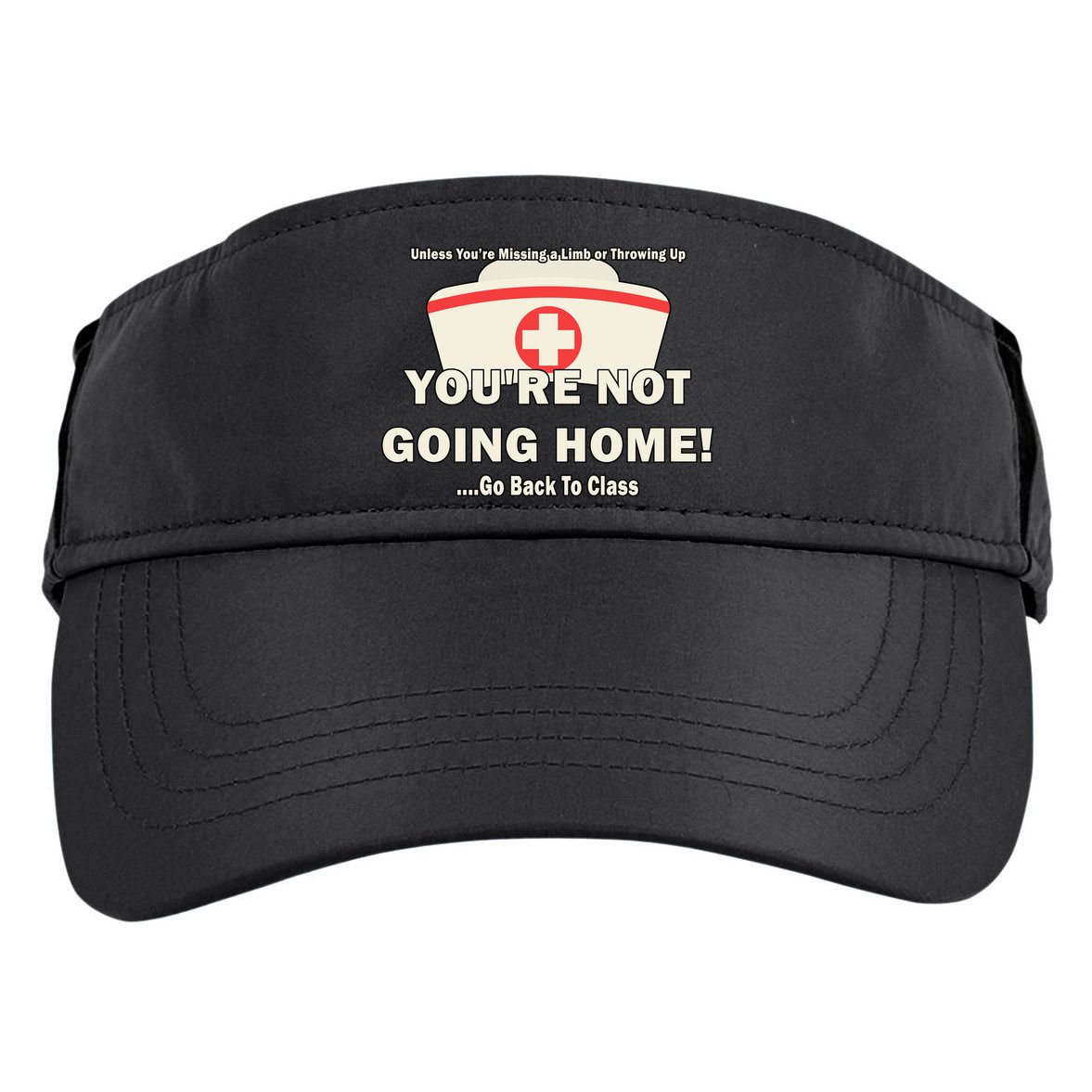 School Nurse Go Back To Class Adult Drive Performance Visor