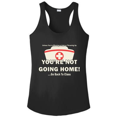 School Nurse Go Back To Class Ladies PosiCharge Competitor Racerback Tank