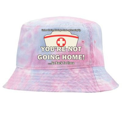 School Nurse Go Back To Class Tie-Dyed Bucket Hat