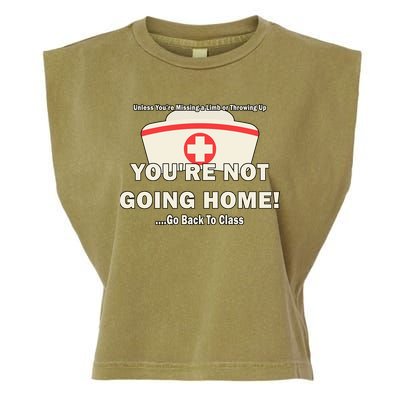 School Nurse Go Back To Class Garment-Dyed Women's Muscle Tee