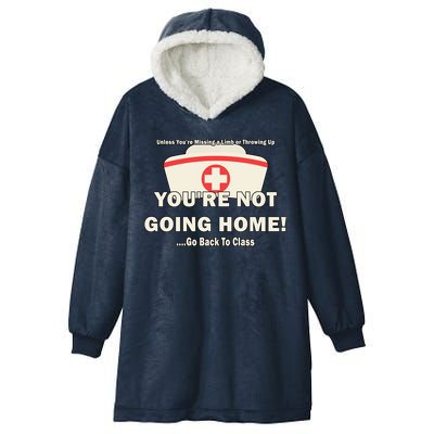School Nurse Go Back To Class Hooded Wearable Blanket