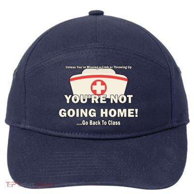 School Nurse Go Back To Class 7-Panel Snapback Hat