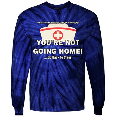 School Nurse Go Back To Class Tie-Dye Long Sleeve Shirt