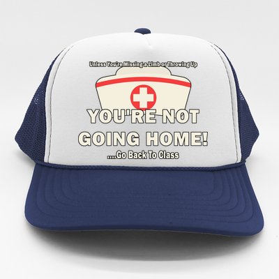 School Nurse Go Back To Class Trucker Hat