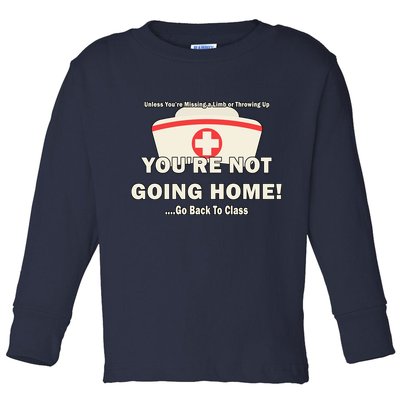 School Nurse Go Back To Class Toddler Long Sleeve Shirt