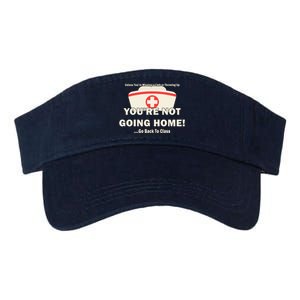 School Nurse Go Back To Class Valucap Bio-Washed Visor