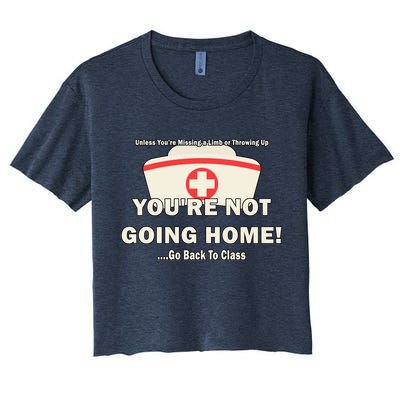 School Nurse Go Back To Class Crop Top