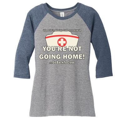 School Nurse Go Back To Class Women's Tri-Blend 3/4-Sleeve Raglan Shirt