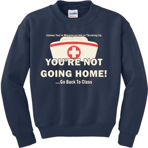 School Nurse Go Back To Class Kids Sweatshirt