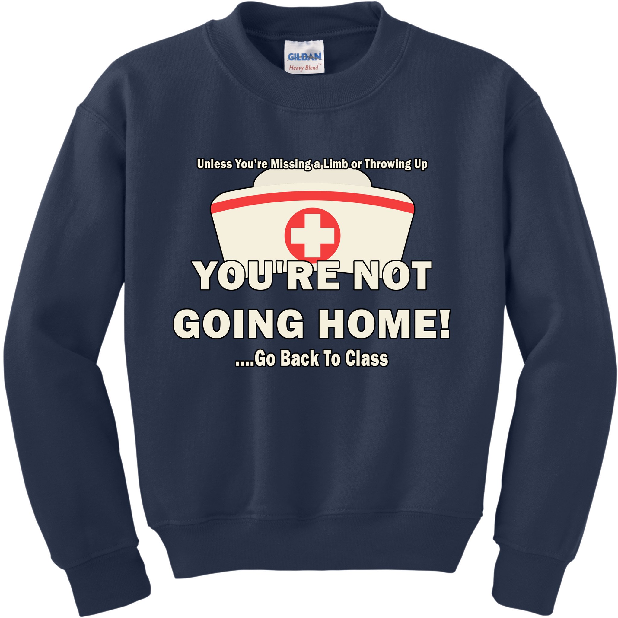 School Nurse Go Back To Class Kids Sweatshirt