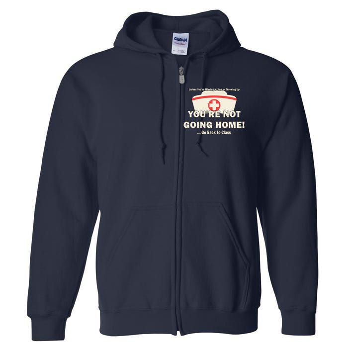 School Nurse Go Back To Class Full Zip Hoodie