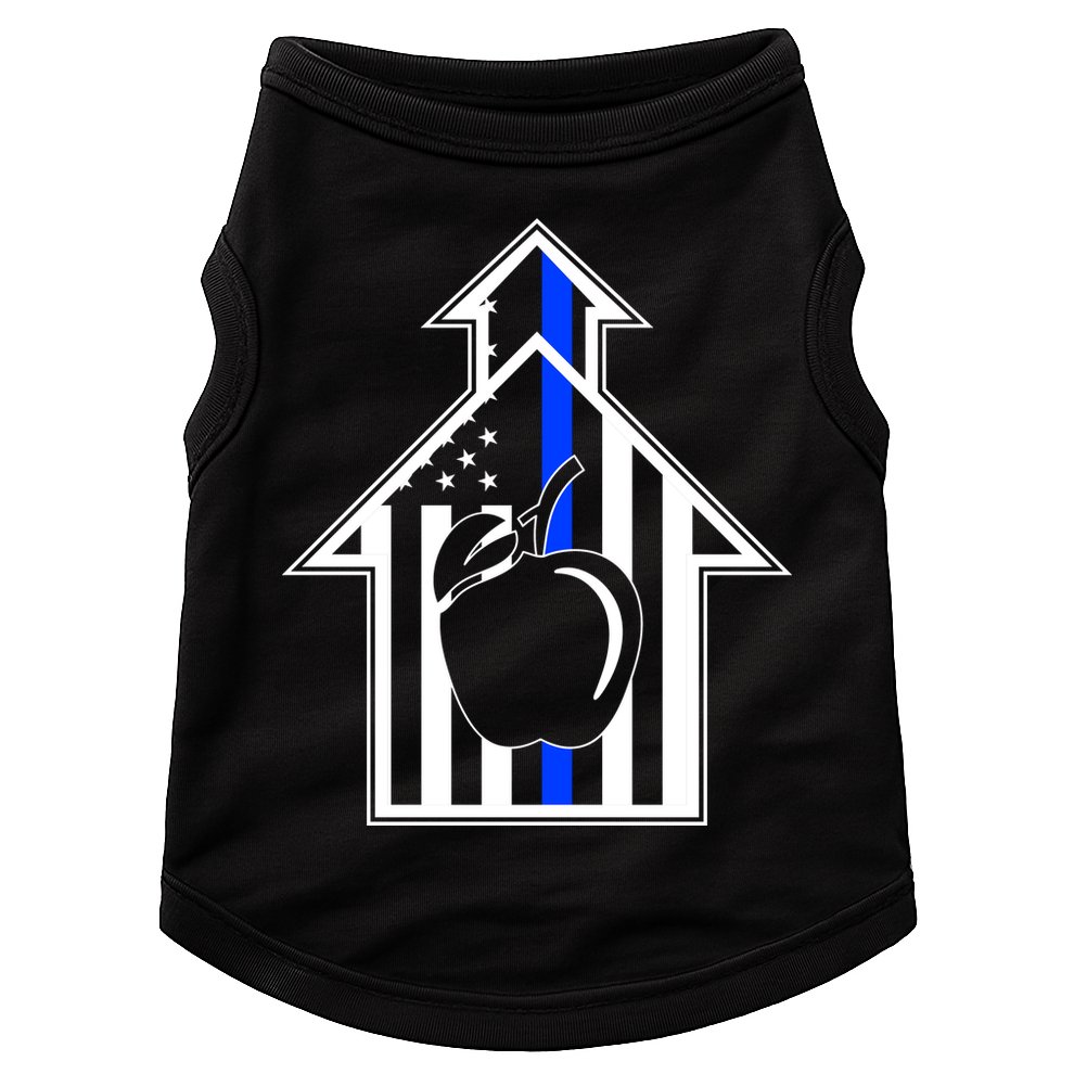 School Police Blue Thin Line Doggie Tank