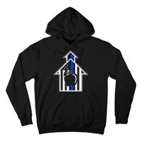 School Police Blue Thin Line Hoodie