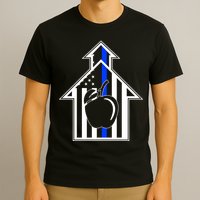School Police Blue Thin Line T-Shirt