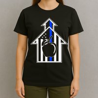 School Police Blue Thin Line T-Shirt