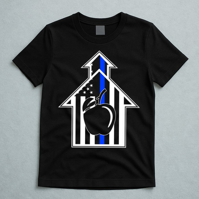 School Police Blue Thin Line T-Shirt