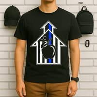 School Police Blue Thin Line T-Shirt