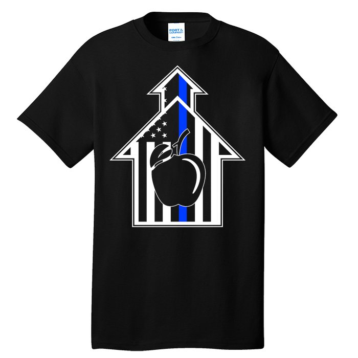 School Police Blue Thin Line Tall T-Shirt