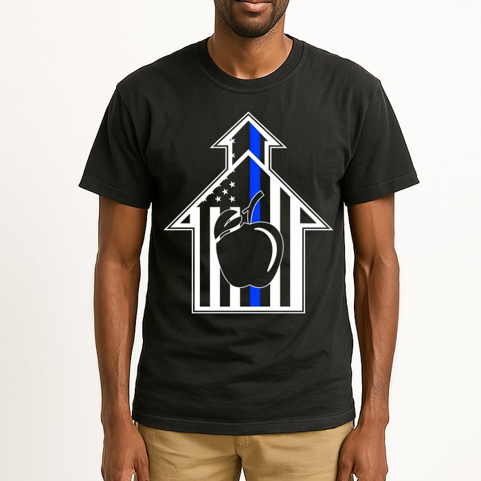 School Police Blue Thin Line Tall T-Shirt