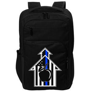 School Police Blue Thin Line Impact Tech Backpack